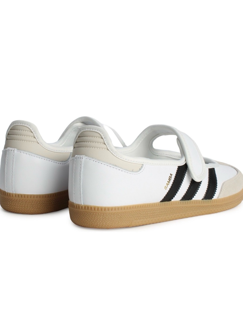 NEW adidas Samba Jane Shoes in Cloud White / Alumina / Core Black - Picture 4 of 10
